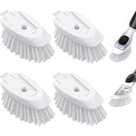 ELFIN dish brush refills 4 pack front view showcasing durable white nylon bristles