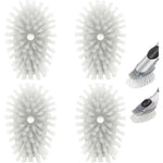 Shadowgallery dish brush refills four pack front view showing grey nylon bristles.