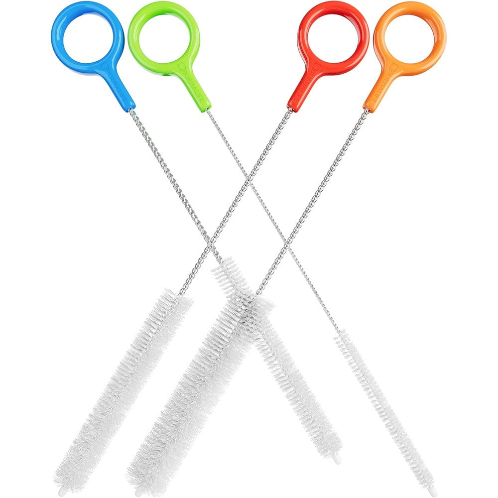 Buenalife heavy duty cleaning brushes set of four front view showing varying sizes.