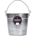 Behrens 1214 Hot-Dipped Galvanized Steel Utility Pail front view durable metal bucket