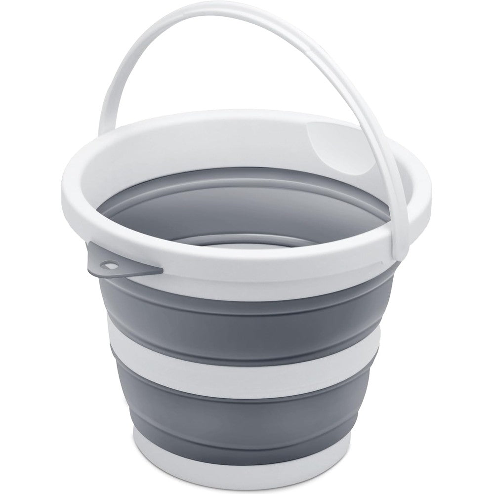 Goderewild Small Collapsible Bucket front view expanded for car washing.