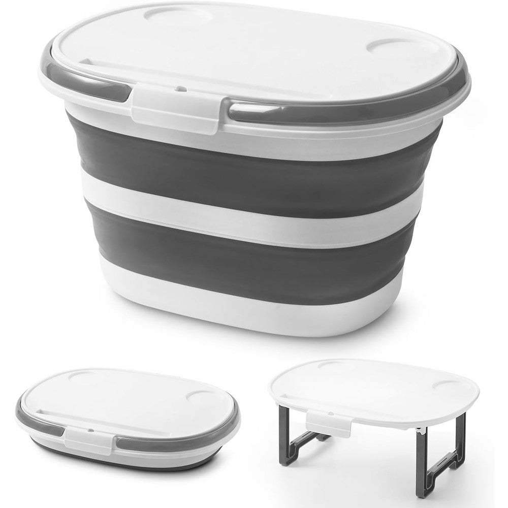 Zonopy Collapsible Mop Bucket front view showing 16 Litre capacity.