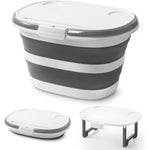 Zonopy Collapsible Mop Bucket front view showing 16 Litre capacity.