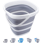 Craftend collapsible bucket 10L front view expanded for cleaning.