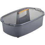 Casabella Plastic Multipurpose Cleaning Storage Caddy front view for home organization