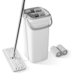 BOSHENG Mop and Bucket Set front view for hands-free floor cleaning.