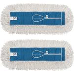 Nine Forty cotton dust mop head refills front view for commercial floor cleaning.