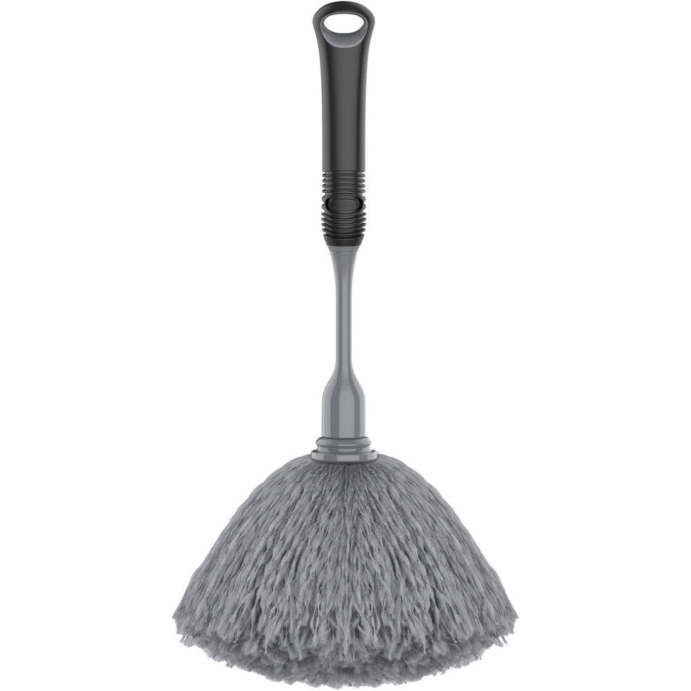 MR.SIGA microfiber delicate duster front view showcasing the fluffy grey cleaning head.
