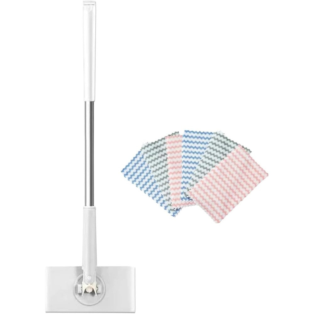 RWSEFK Snap Grip Mini Mop front view showcasing the white locking head and retractable handle