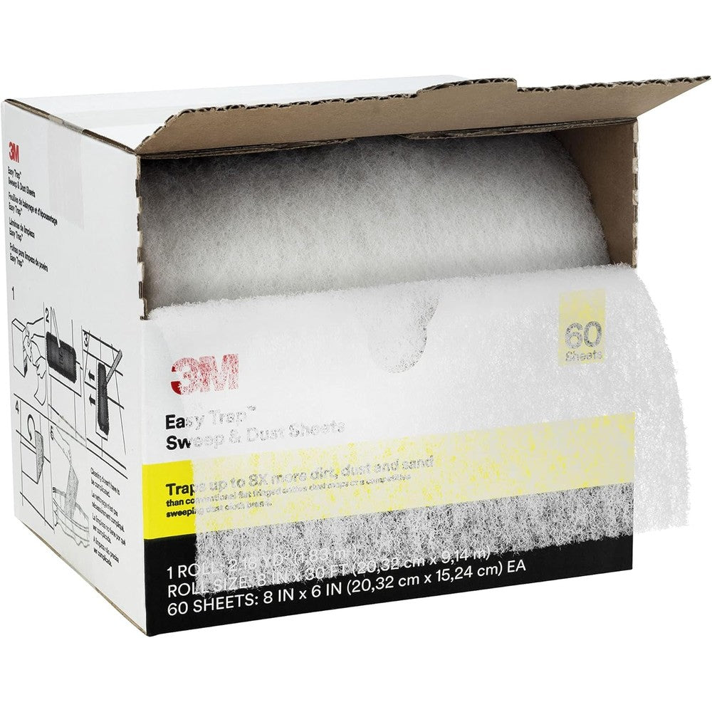 3M Easy Trap Sweep and Dust Sheets front packaging view on a roll