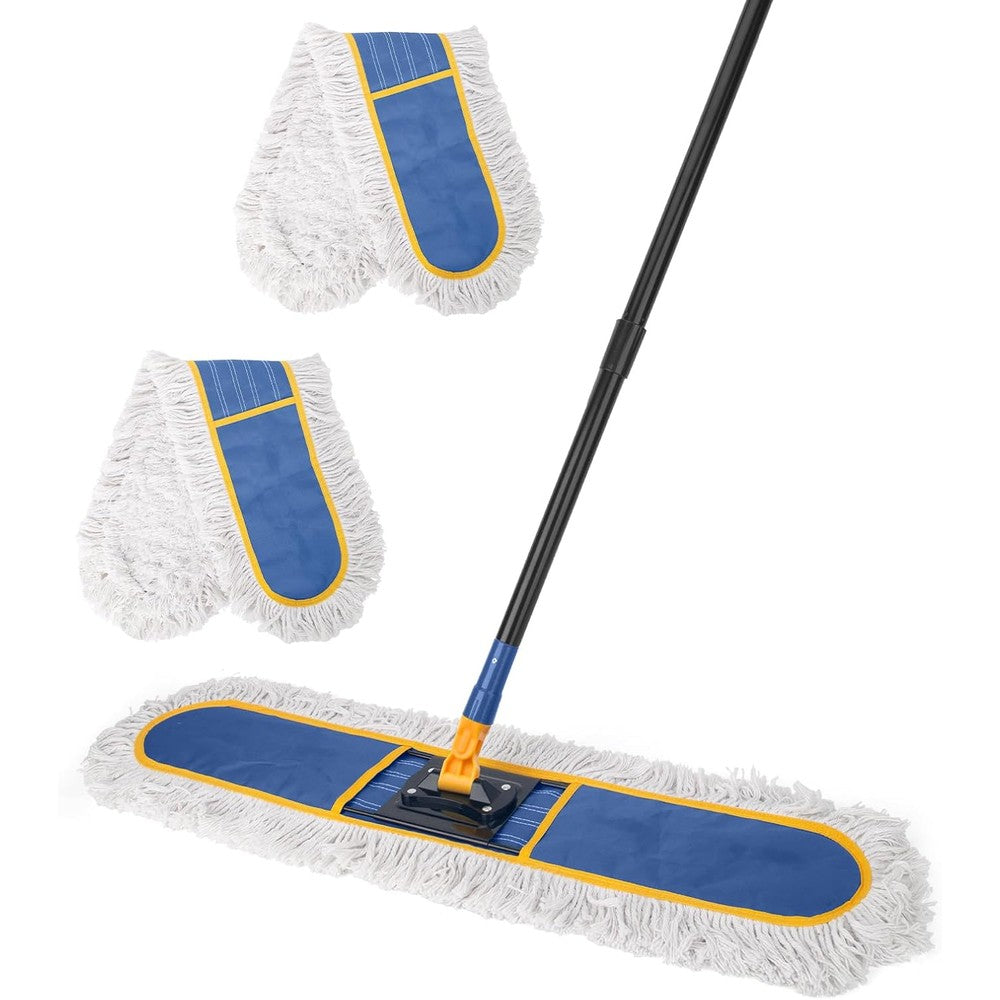 KeFanta 24 inch commercial dust mop front view for professional floor sweeping.
