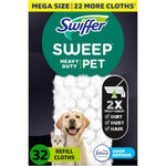 Swiffer Sweeper Pet Heavy Duty Dry Cloth Refills front pack view