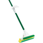 Libman Commercial Nitty Gritty Roller Mop front view showing green sponge head and steel handle.