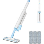 Wonverse self squeezing mini mop front view showing blue handle and attached white sponge head