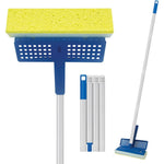 Lola squeeze sponge mop front view highlighting the yellow natural cellulose head