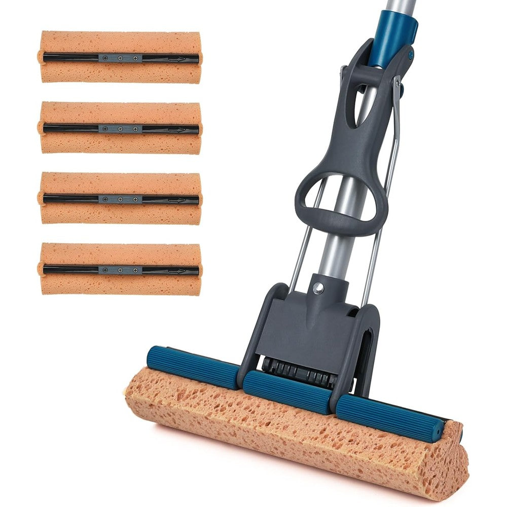 TreeLen 50-inch heavy-duty roller mop front view