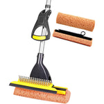Yocada sponge mop front view highlighting the blue honeycomb head for commercial floor cleaning