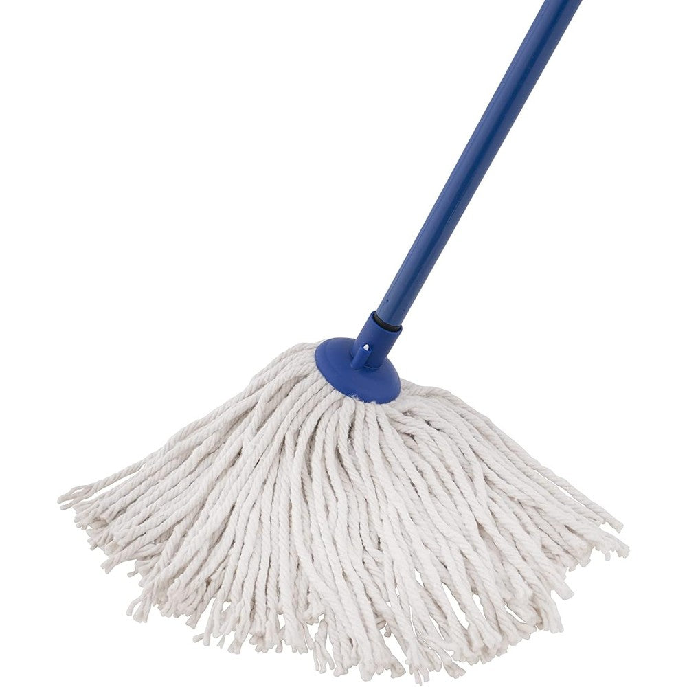 Superio cotton string mop front view for professional floor cleaning.