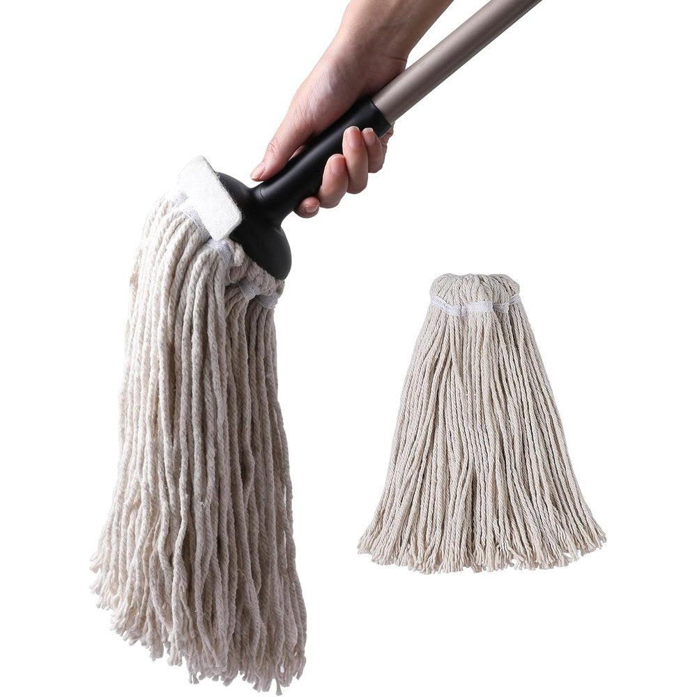 Eyliden Classic Mop front view showing beige cotton string head and adjustable handle.