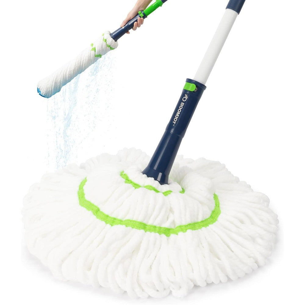 BOOMJOY twist mop with self wringing system front view floor cleaning tool
