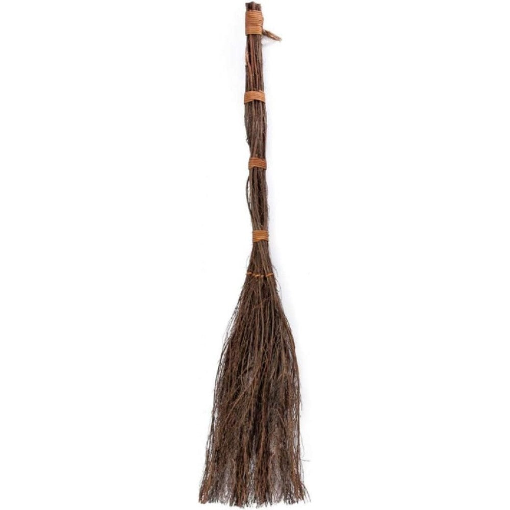 Buffalo Broom Co. Scented Cinnamon Broom front view for rustic home decor.