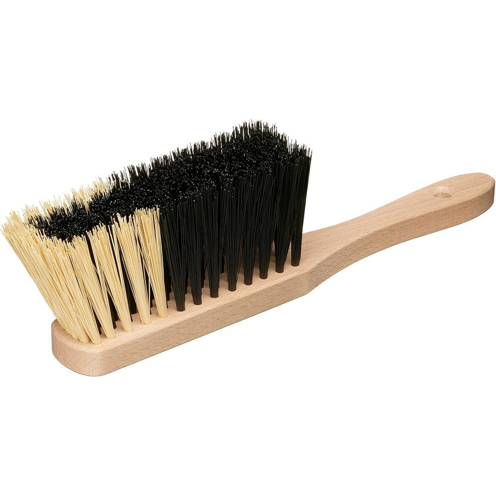 Harrison Greys 11.2 inch hand broom front view showing dense medium-soft bristles.