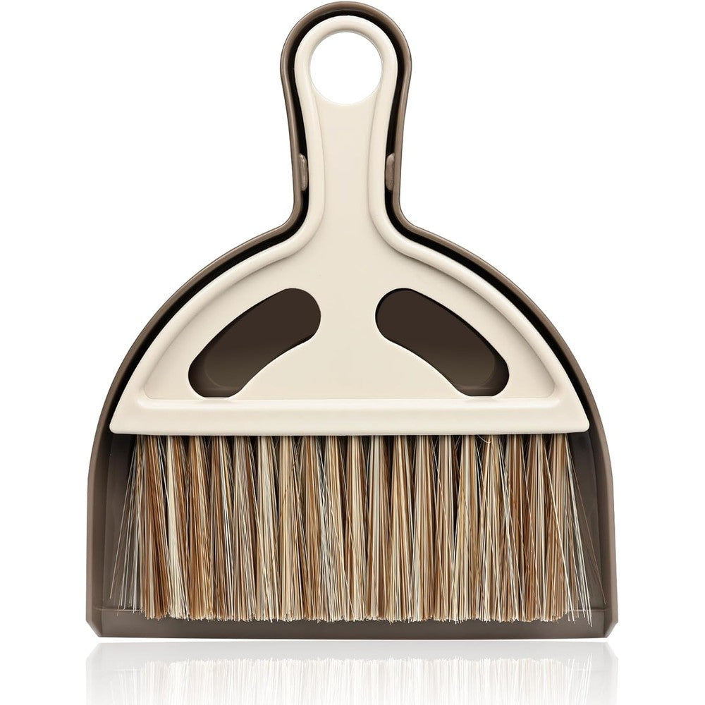 WDDBHSKN mini hand broom and dustpan set front view for desktop cleaning.
