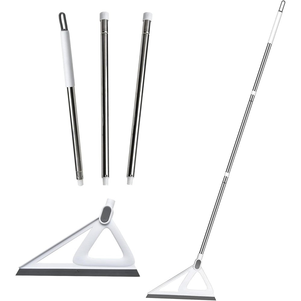 Euedue multifunction magic air broom front view showing grey silicone head
