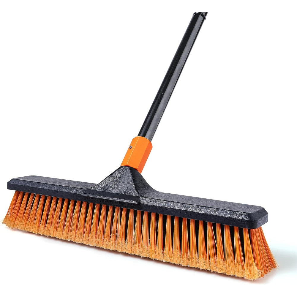 CLEANHOME outdoor push broom front view on concrete floor