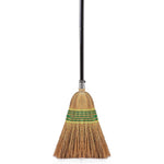 Yocada heavy duty corn broom front view for commercial courtyard cleaning
