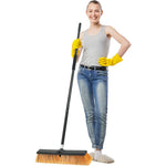 PBHEPJ 18 Inch heavy duty outdoor push broom front view