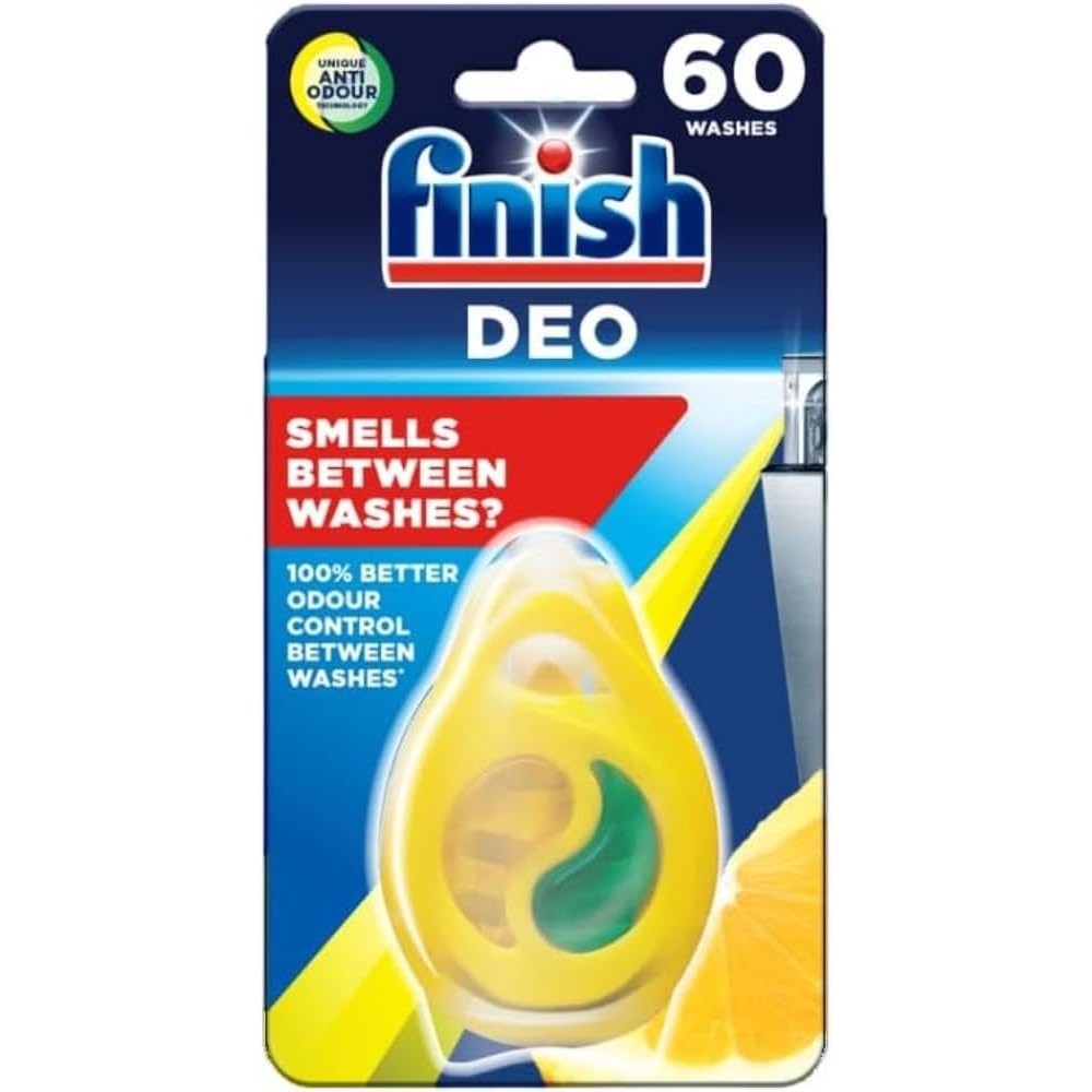 Finish Dishwasher Freshener Lemon and Lime front view for odor elimination
