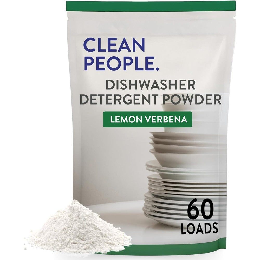 The Clean People Dishwasher Detergent Powder Lemon Verbena 30 Ounce front view