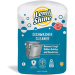 Lemi Shine Natural Dishwasher Cleaner 1.76 Ounce pouch front view for hard water removal.