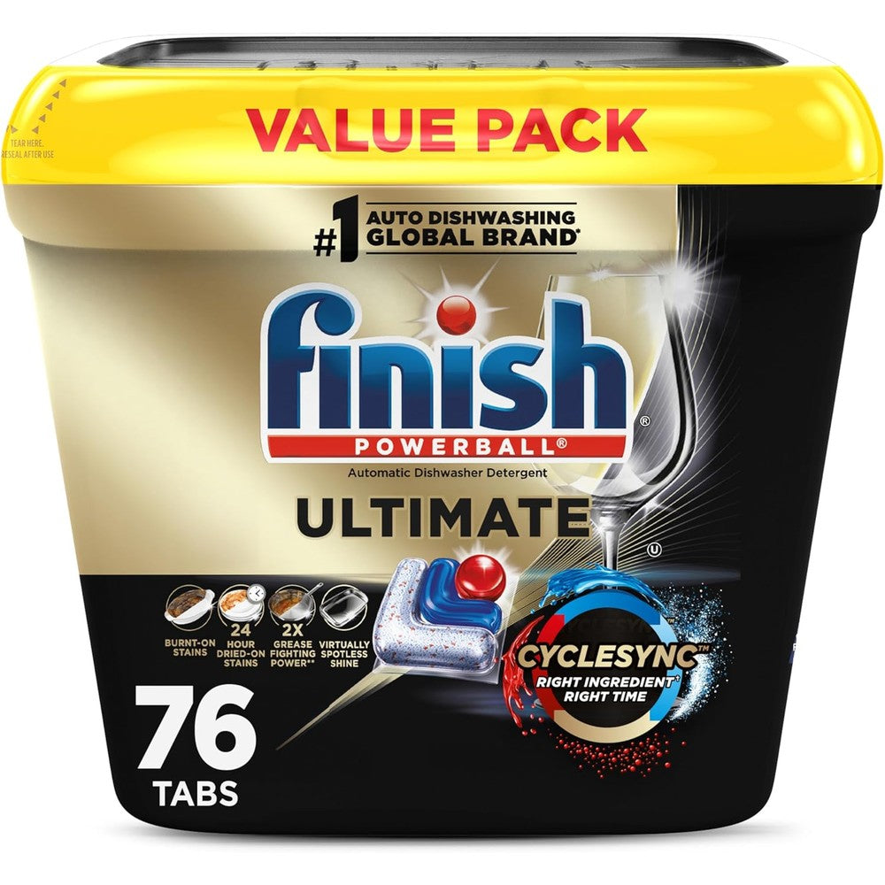 Finish Ultimate Dishwasher Pods front view packaging