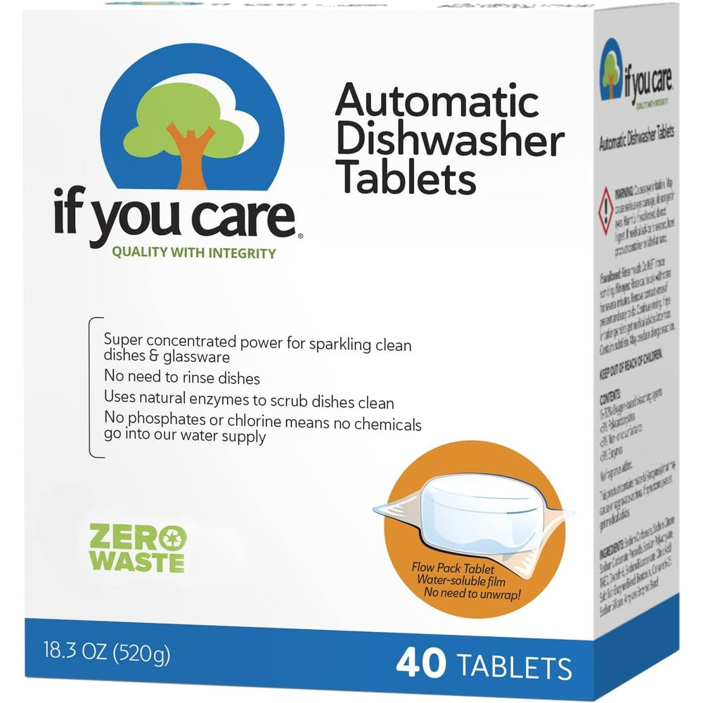 If You Care Automatic Dishwasher Tablets 40 Count front view eco-friendly packaging