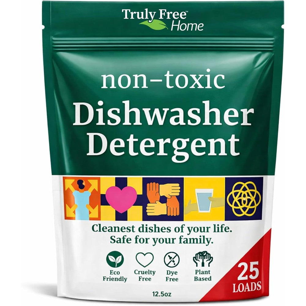 Truly Free Dishwasher Detergent Powder front view eco-friendly packaging