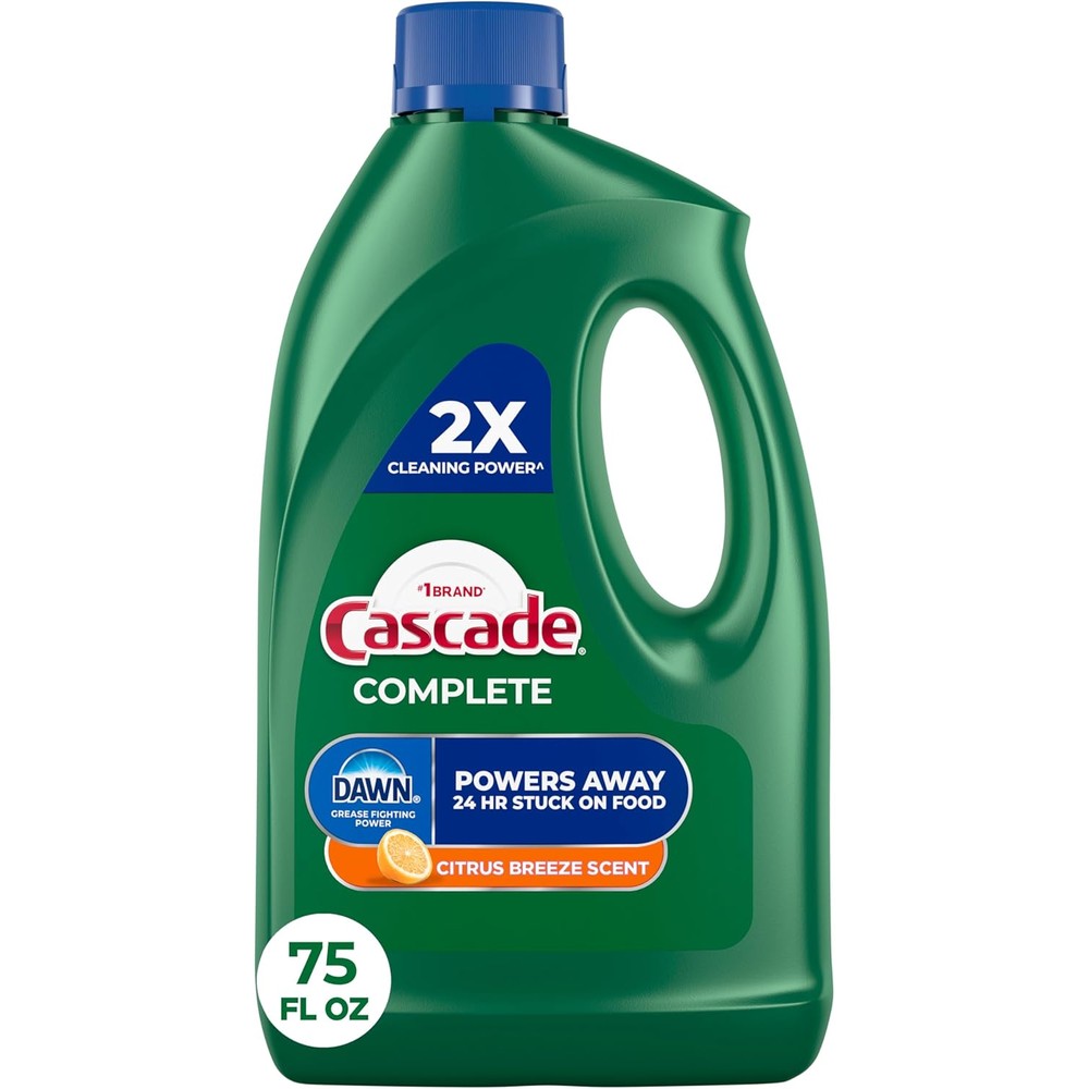 Cascade Complete Gel Dishwasher Detergent 75 Ounce front view