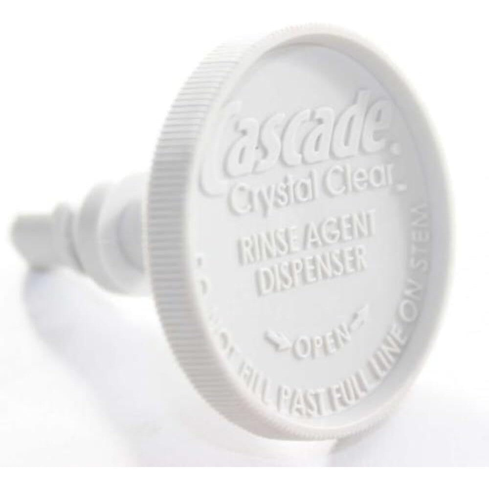 GE WD12X10284 Dishwasher Rinse Aid Dispenser Cap front view authentic replacement part