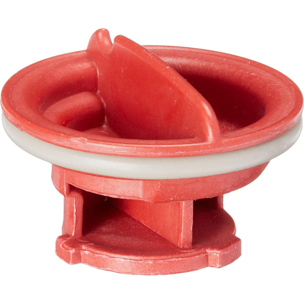 Whirlpool W10864394 dishwasher rinse-aid dispenser cap front view genuine replacement part