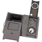 Choice Manufactured Parts WD12X28239 dishwasher dispenser module front view showing grey plastic housing and detergent door latch