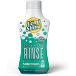 Lemi Shine Shine Plus Dry Natural Rinse Aid 8.45 Ounce bottle front view for hard water dishwashing.