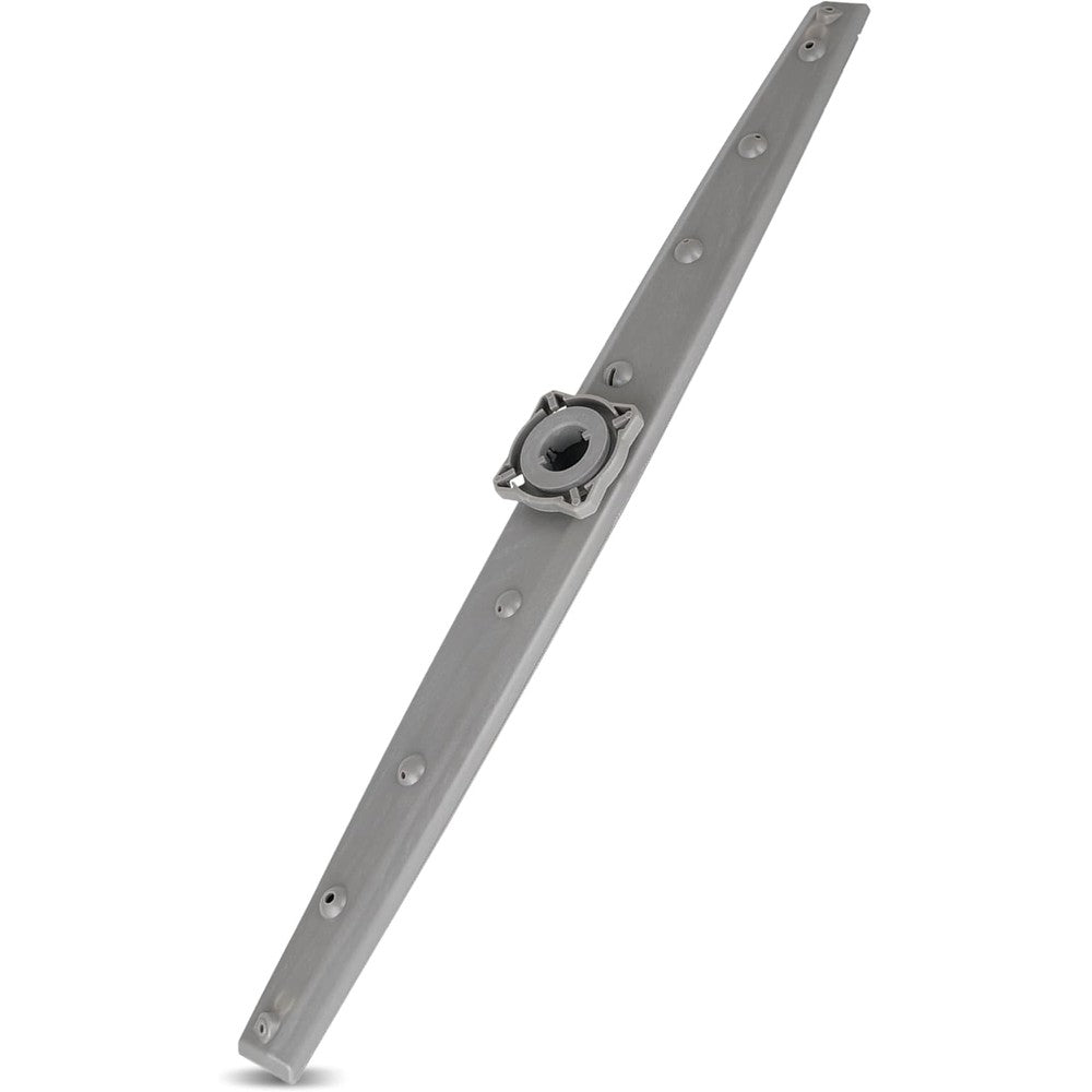 BlueStars W10498900 dishwasher middle spray arm assembly front view showing grey linear plastic design