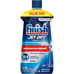Finish Jet-Dry Rinse Aid front view 32 ounce bottle for spotless dishes