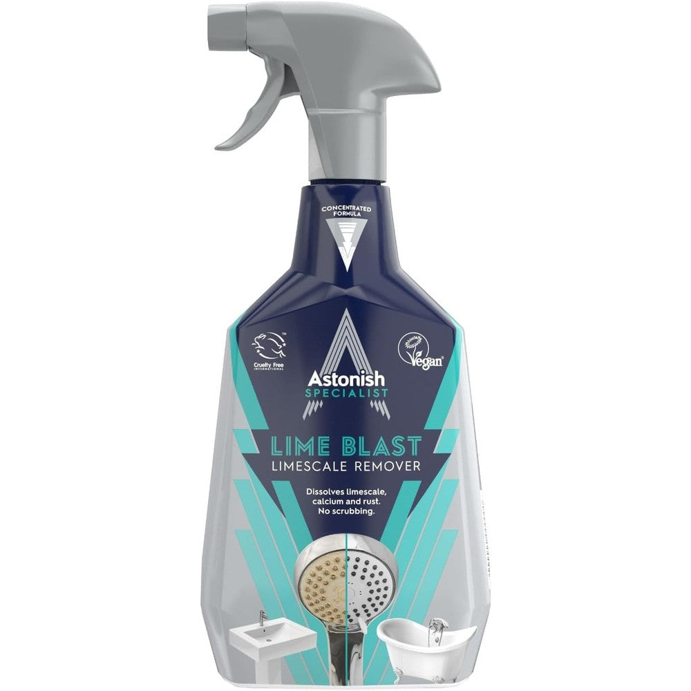 Astonish Specialist Ultimate Limescale Remover 750ml bottle front view for hard water stain removal.