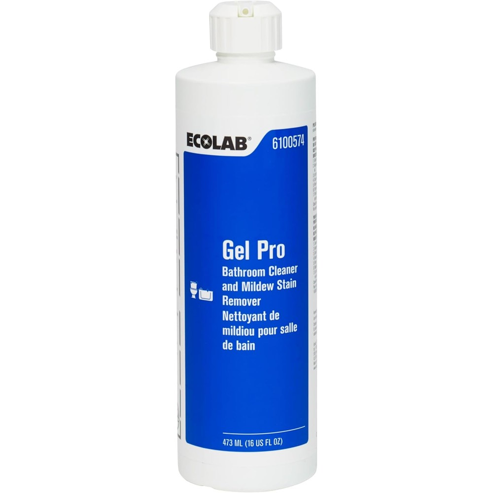 Ecolab Gel Pro Bathroom Cleaner front view commercial strength mildew remover