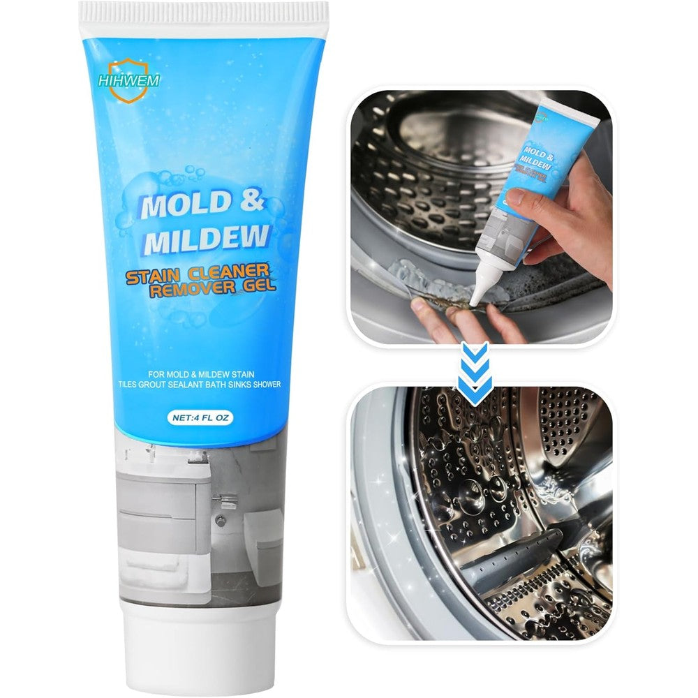 Hihwem Mold Remover Gel front view bottle for washing machine cleaning.