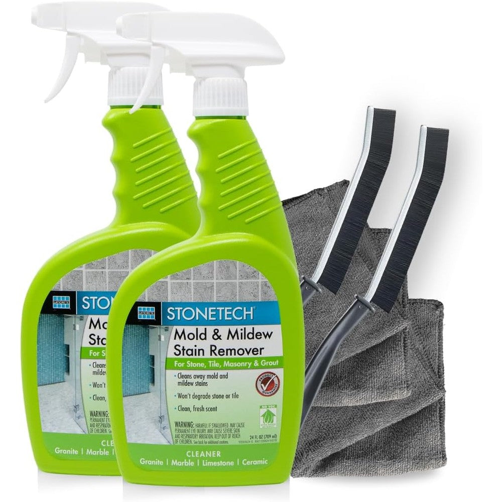 Laticrete StoneTech Mold and Mildew Stain Remover Cleaning Kit front view professional stone cleaner