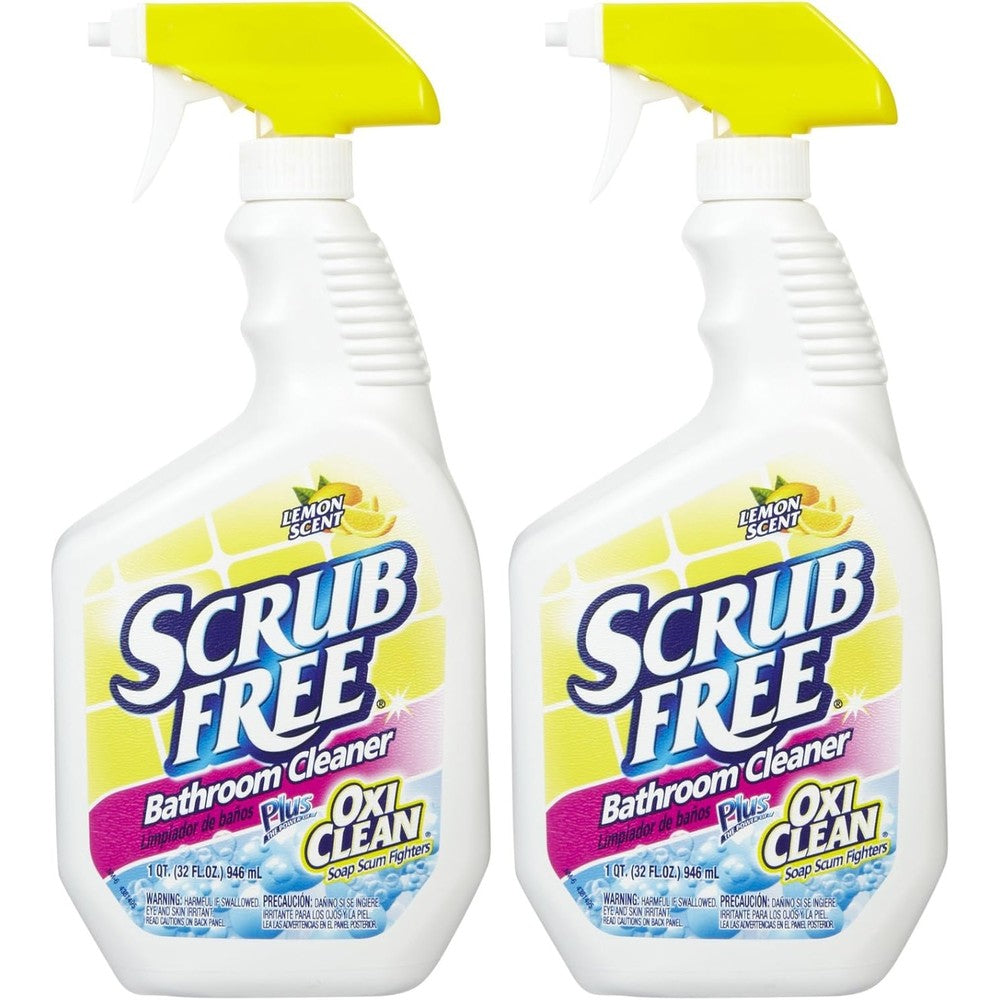 Scrub Free Soap Scum Cleaner 32 Ounce 2 Pack front view bathroom cleaning spray