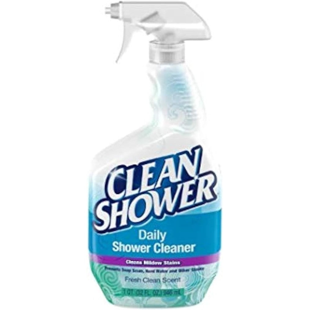 Arm And Hammer Scrub Free Clean Shower Daily Cleaner Pack of 2 front view showing trigger spray bottles.